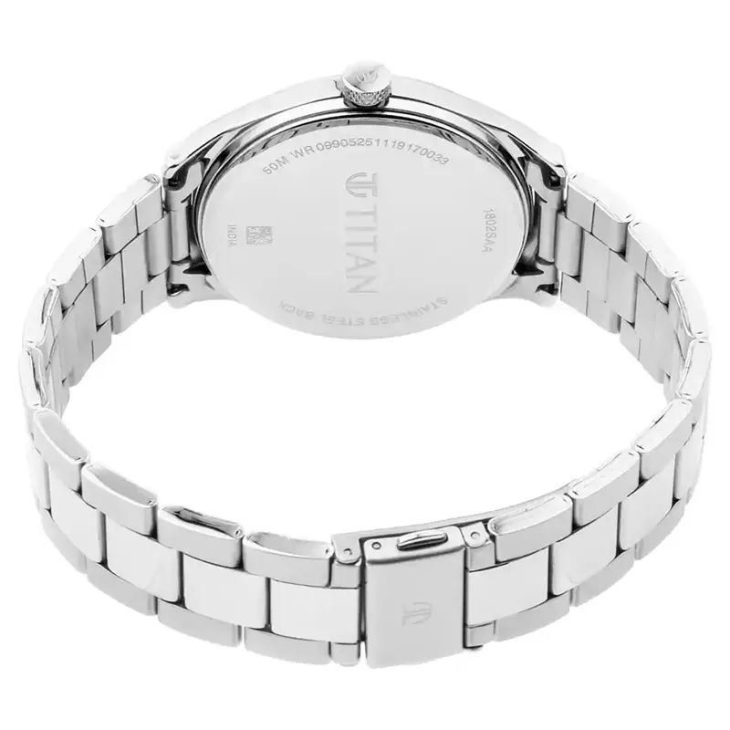 Titan 1802SM03 Workwear Silver Dial Men’s Watch
