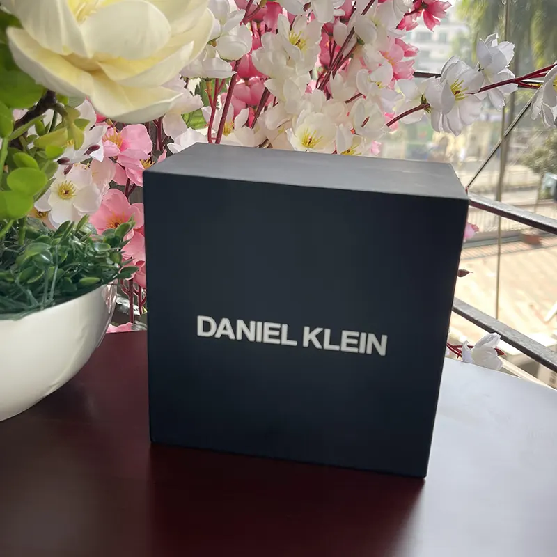 Daniel Klein Black Dial Silver-tone Couple Set | DK.1.13298-2