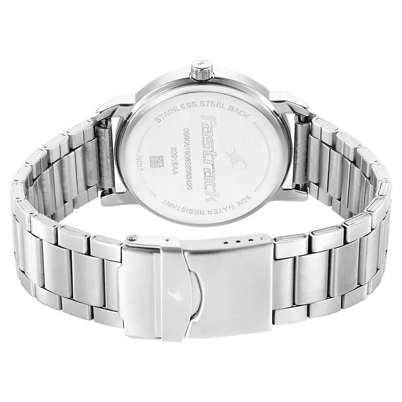 Fastrack 3291SM02 Stunners Silver Dial Men's Watch