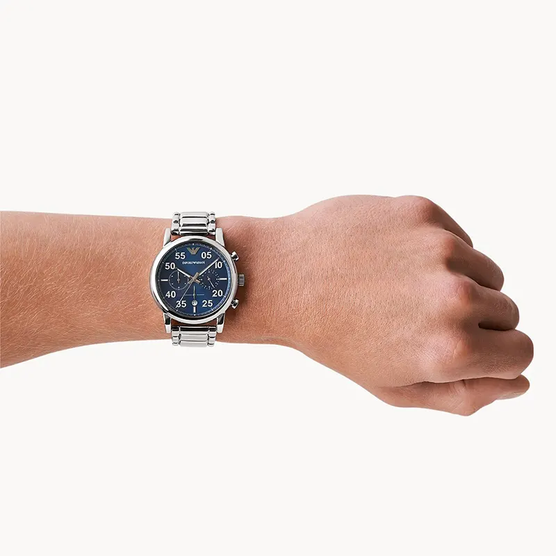 Emporio Armani Luigi Chronograph Blue Dial Men's Watch | AR11132