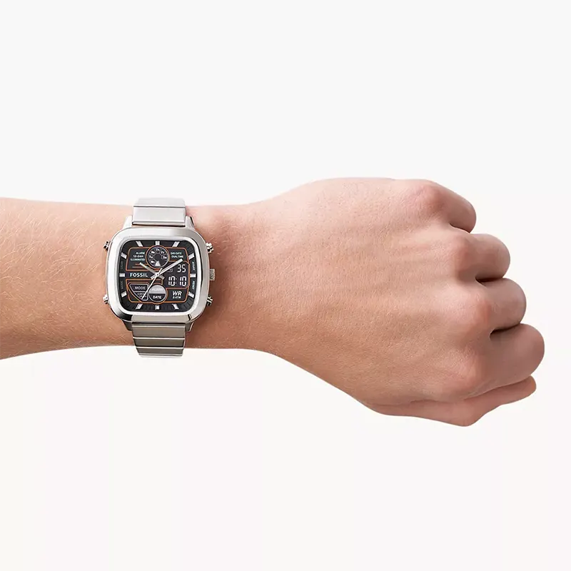 Fossil Retro Anadigital Dual-time Men's Watch | FS5890