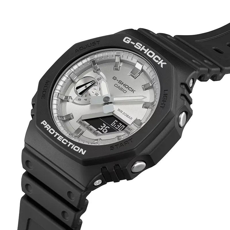 Casio G-Shock GA-2100SB-1A Silver Dial Men's Watch