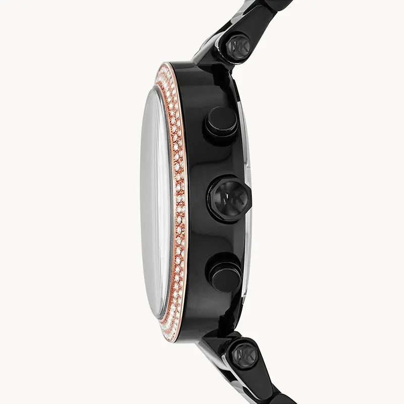 Michael Kors Parker Chronograph Black Dial Ladies Watch | MK5885