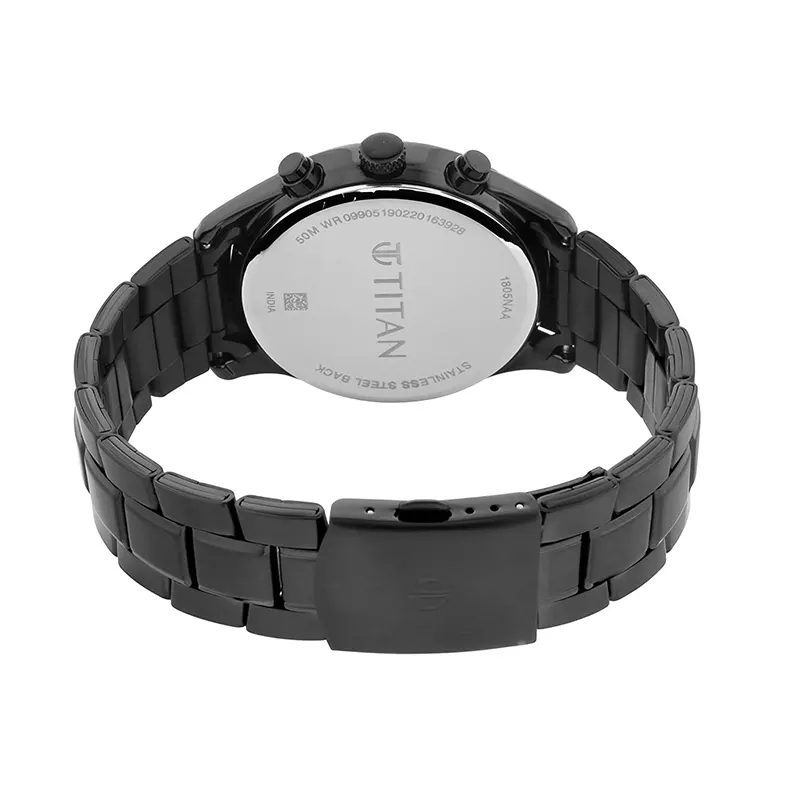 Titan 1805NM02 Workwear Black Dial Men's Watch
