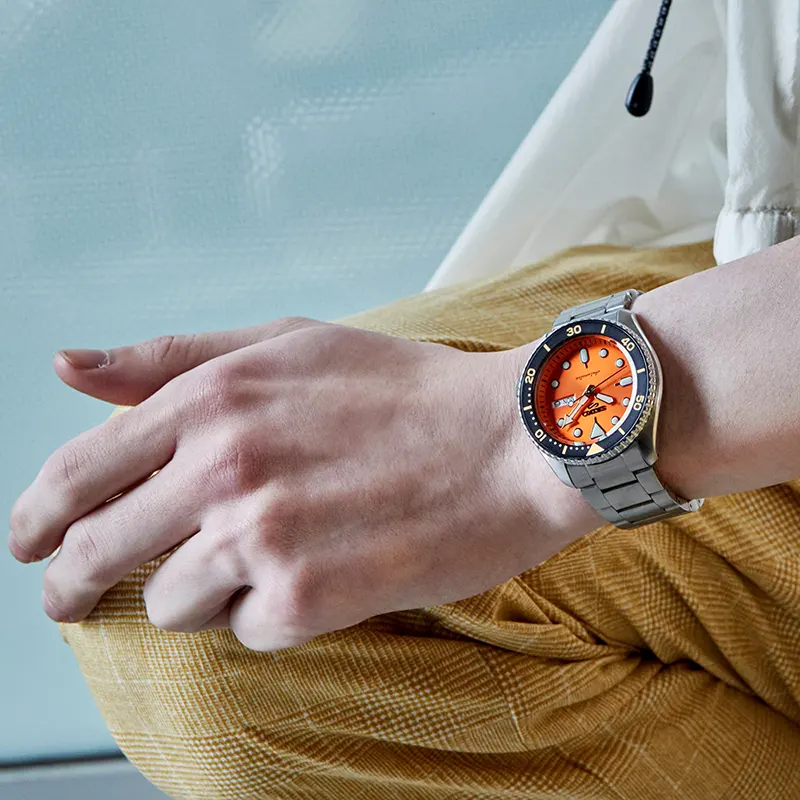 Seiko 5 Sports Automatic Orange Dial Men's Watch | SRPD59K1