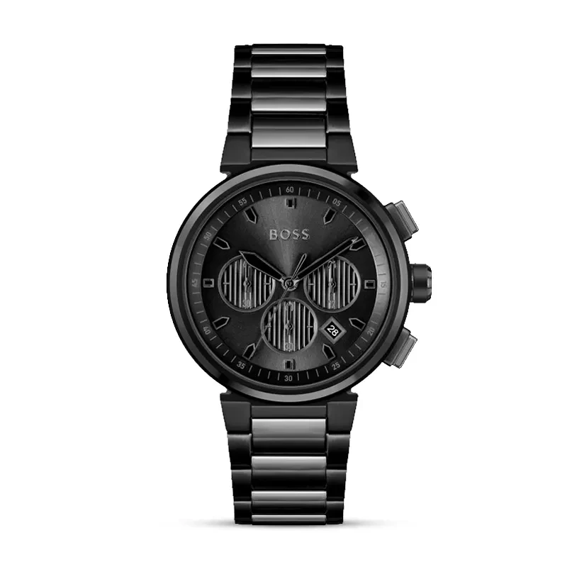 Hugo Boss Trace Chronograph Black Dial Men's Watch | 1514001