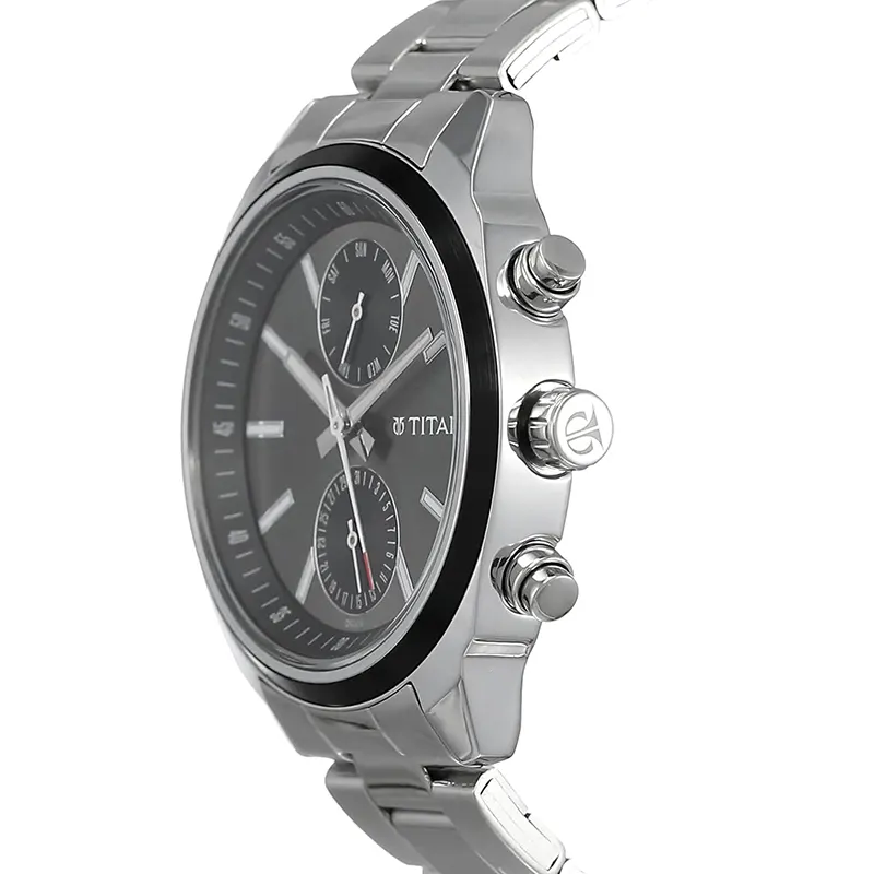 Titan 1733KM01 Workwear Anthracite Dial Men's Watch