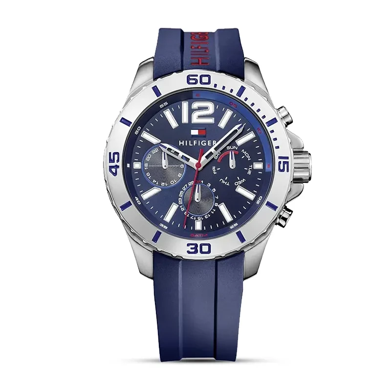 Tommy Hilfiger Multi-Function Blue Silicone Men's Watch | 1791142