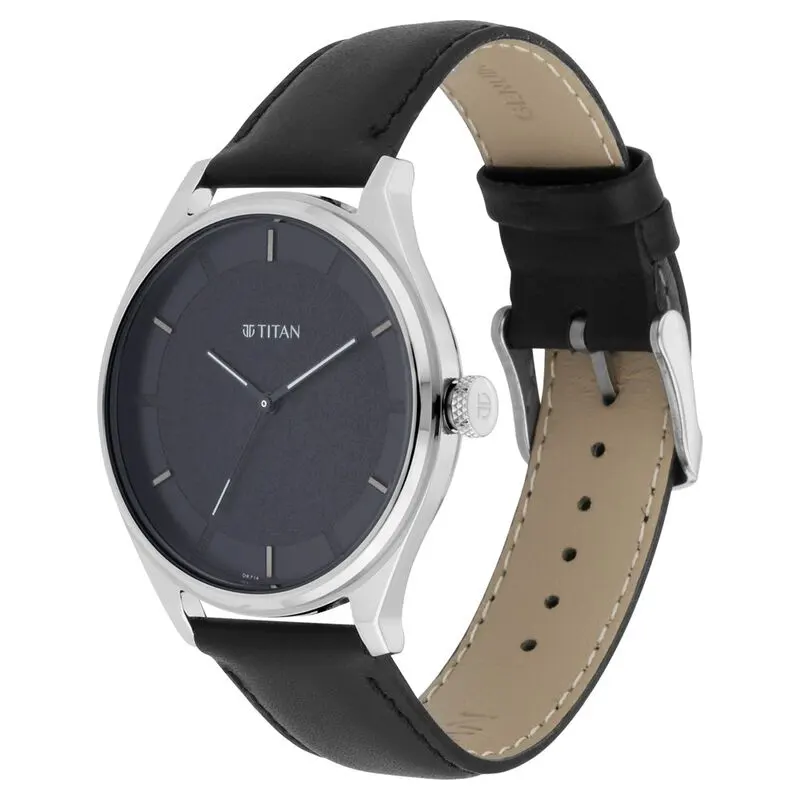 Titan Minimalist Zen Watch: Sleek Leather Men's Watch | 1802SL11