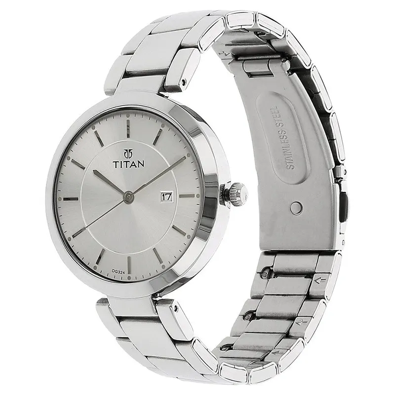 Titan 2480SM07 Workwear Silver Dial Ladies Watch