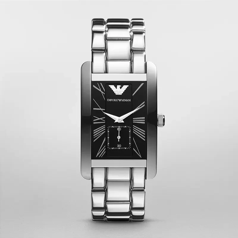 Emporio Armani Classic Black Dial Men's Watch | AR0156