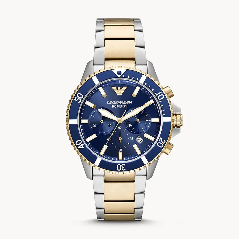 Emporio Armani Mario Chronograph Blue Dial Men's Watch | AR11362