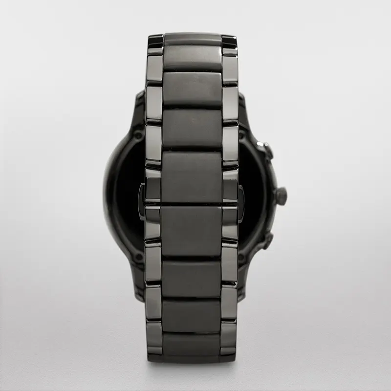 Emporio Armani Ceramica Chronograph Black Dial Men's Watch | AR1451