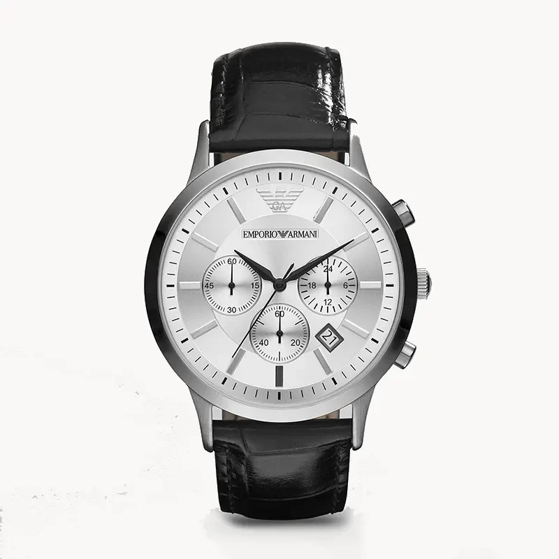 Emporio Armani Classic Chronograph Silver Dial Men's Watch | AR2432