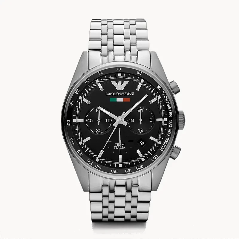 Emporio Armani Sportivo Chronograph Black Dial Men's Watch | AR5983