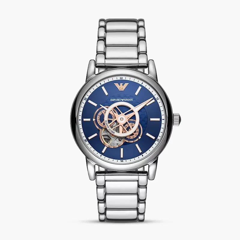 Emporio Armani Luigi Automatic Blue Dial Men's Watch | AR60036
