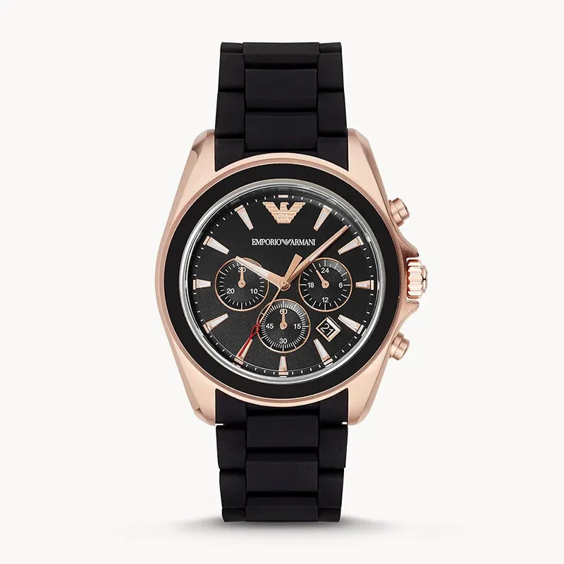 Emporio Armani Sportivo Chronograph Black Dial Men's Watch | AR6066