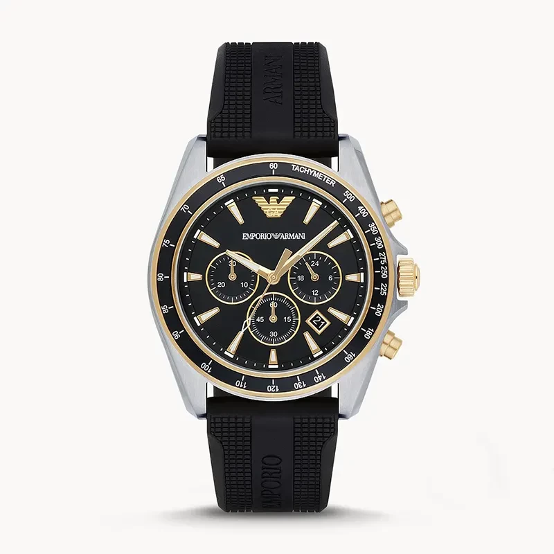 Emporio Armani Sigma Chronograph Black Dial Men's Watch | AR80003