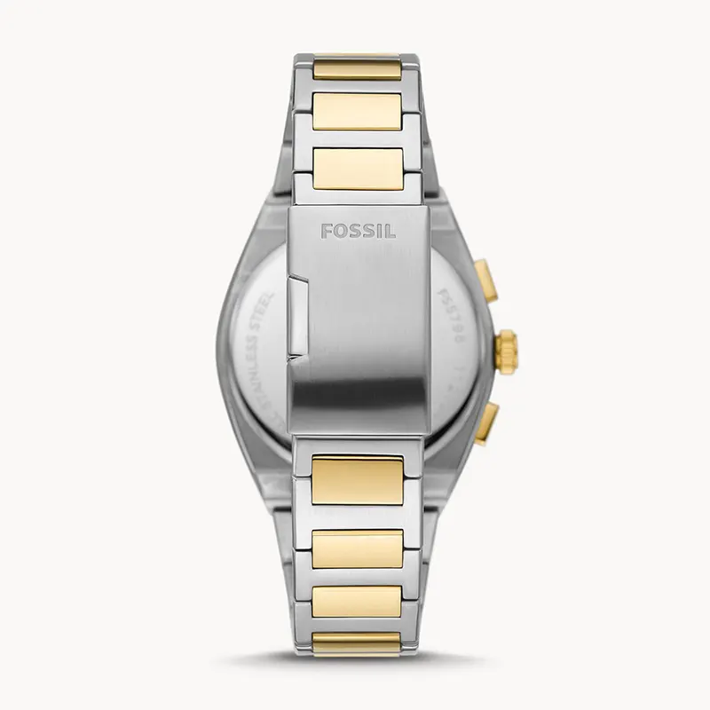 Fossil Everett Chronograph Cream Dial Men's Watch | FS5796