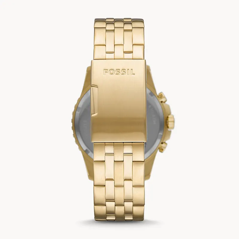 Fossil FB-01 Chronograph Gold-Tone Black Dial Men's Watch | FS5836