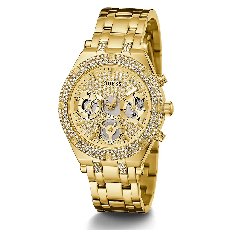Guess Heiress Multifunction Champagne Dial Ladies Watch | GW0440L2