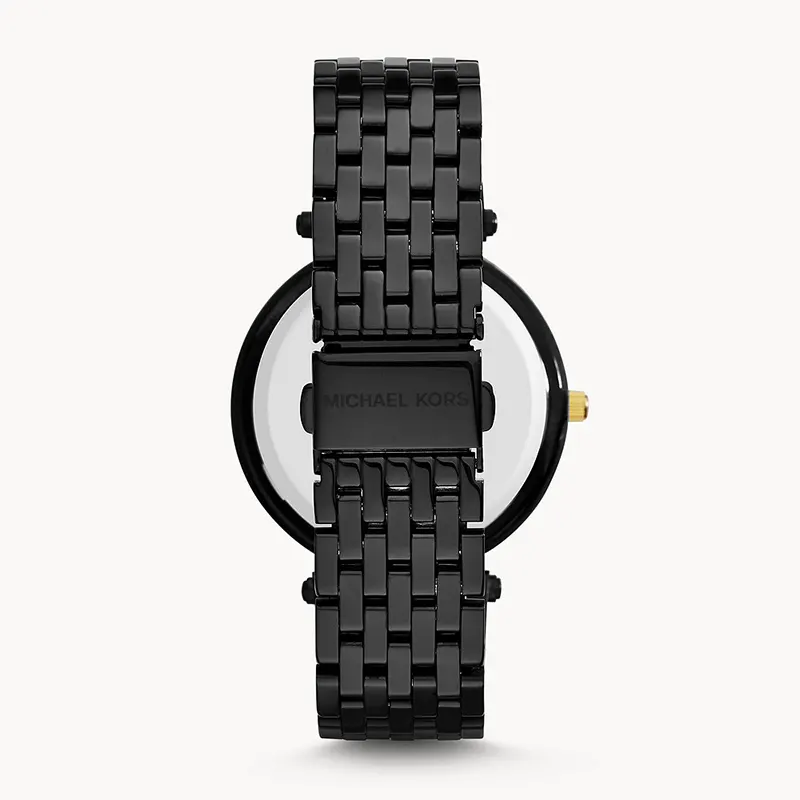 Michael Kors Darci Black Dial Black Ion-plated Ladies Watch | MK3322