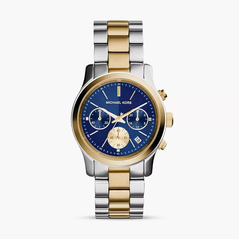 Michael Kors Runway Chronograph Blue Dial Ladies Watch | MK6165