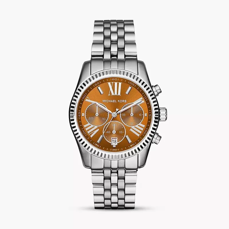 Michael Kors Lexington Chronograph Brown Dial Ladies Watch | MK6221
