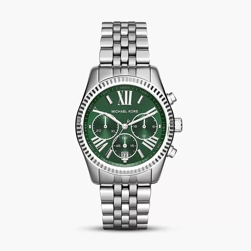 Michael Kors Lexington Chronograph Green Dial Ladies Watch | MK6222