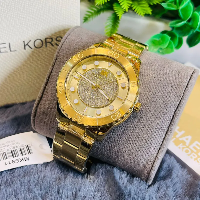 Michael Kors Runway Gold Dial Gold-tone Ladies Watch | MK6911