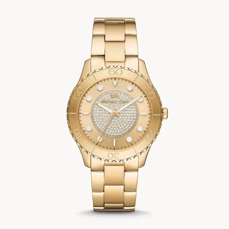 Michael Kors Runway Gold Dial Gold-tone Ladies Watch | MK6911