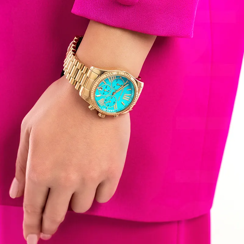 Michael Kors Lexington Tiffany Blue Dial Ladies Watch | MK7216
