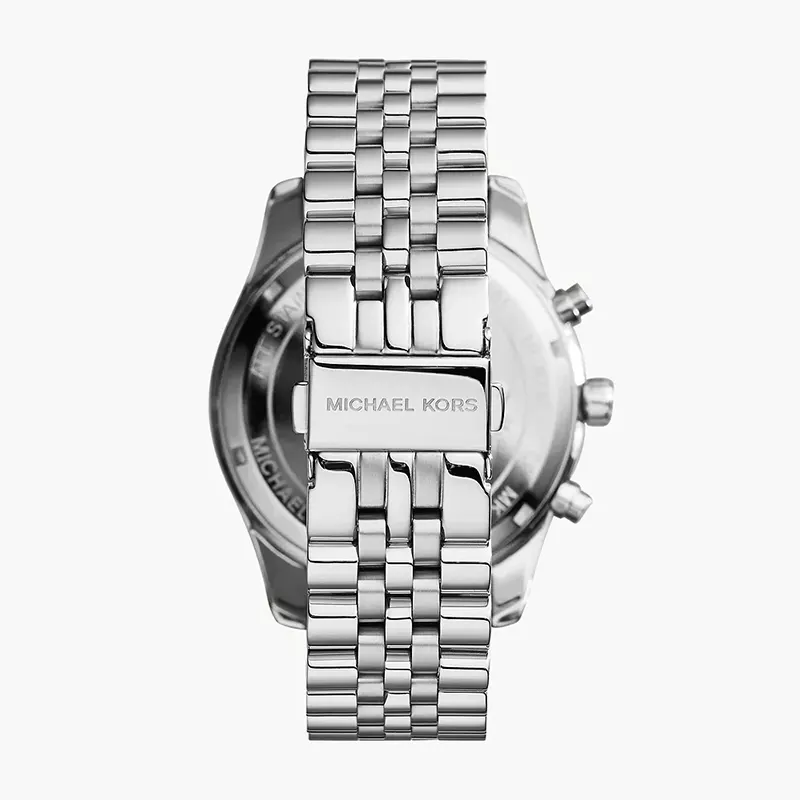 Michael Kors Lexington Chronograph Silver Dial Men's Watch | MK8405
