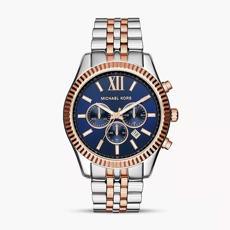 Michael Kors Lexington Chronograph Blue Dial Men's Watch | MK8412