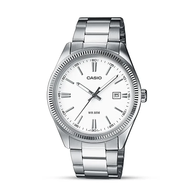 Casio Enticer MTP-1302D-7A1 White Dial Men's Watch