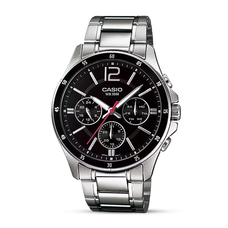 Casio Enticer MTP-1374D-1AV Black Dial Men's Watch
