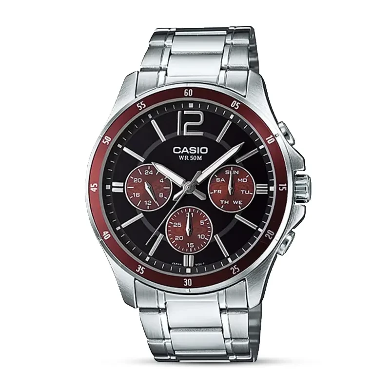 Casio MTP-1374D-5AVDF Chronograph Black Dial Men's Watch
