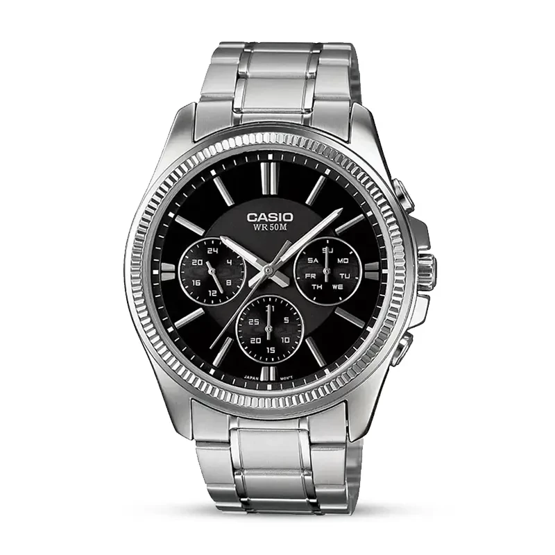 Casio Enticer MTP-1375D-1AV Black Dial Men's Watch