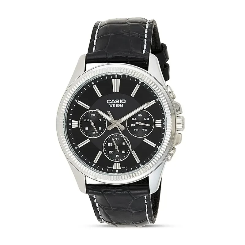 Casio Enticer MTP-1375L-1AV Black Dial Men's Watch
