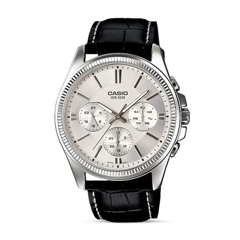 Casio Enticer MTP-1375L-7AV Silver Dial Men's Watch