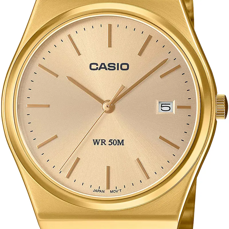 Casio Enticer Champagne Dial Men's Watch | MTP-B145G-9AV
