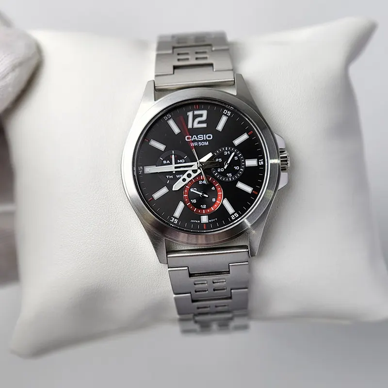 Casio MTP-E350D-1BV Sporty Black Dial Men's Watch