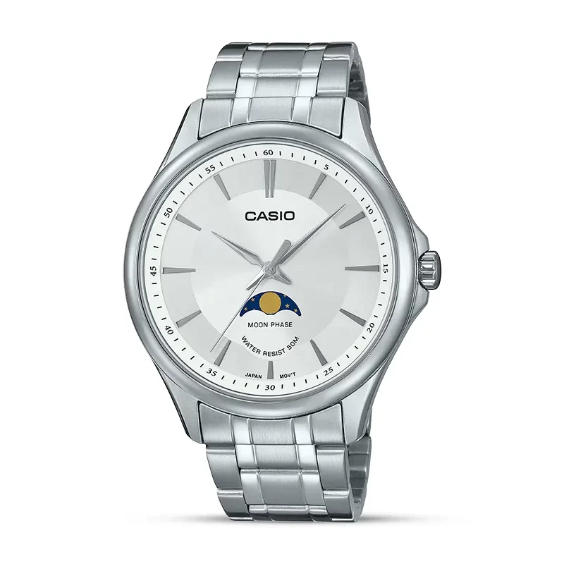 Casio Enticer MTP-M100D-7AV Silver Dial Men's Watch