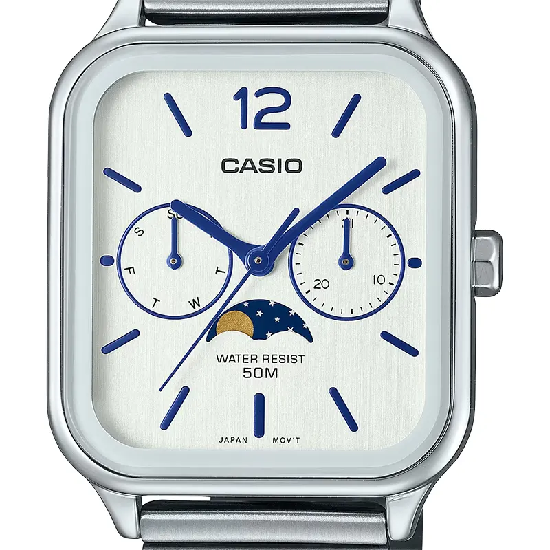 Casio Enticer MTP-M305D-7AV Silver Dial Men's Watch