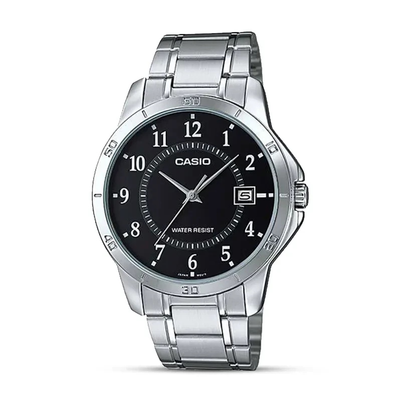 Casio Enticer MTP-V004D-1BUDF Black Dial Men's Watch