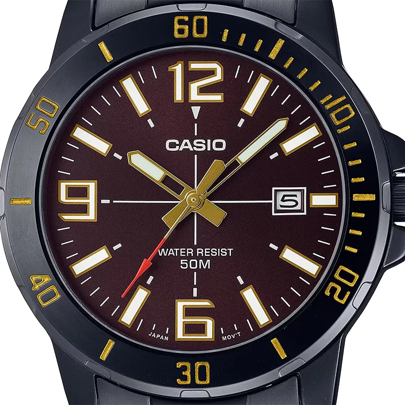 Casio MTP-VD01B-5BV Sporty Brown Dial Men's Watch