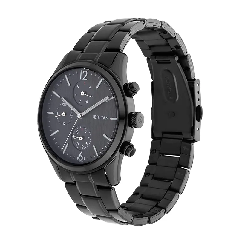 Titan 1805NM02 Workwear Black Dial Men's Watch