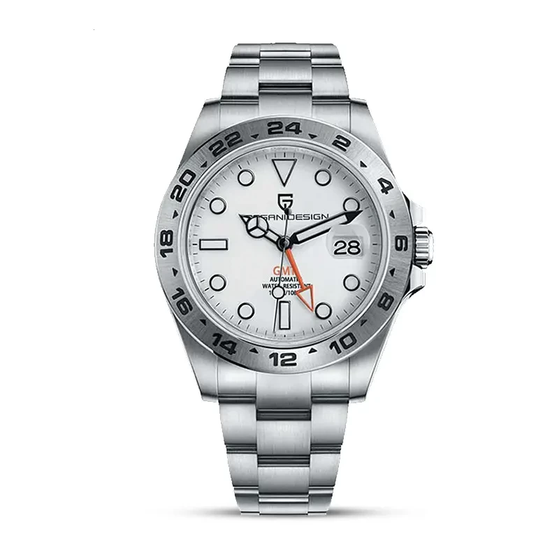 Pagani Design PD-1762 Explorer II GMT White Dial Men's Watch