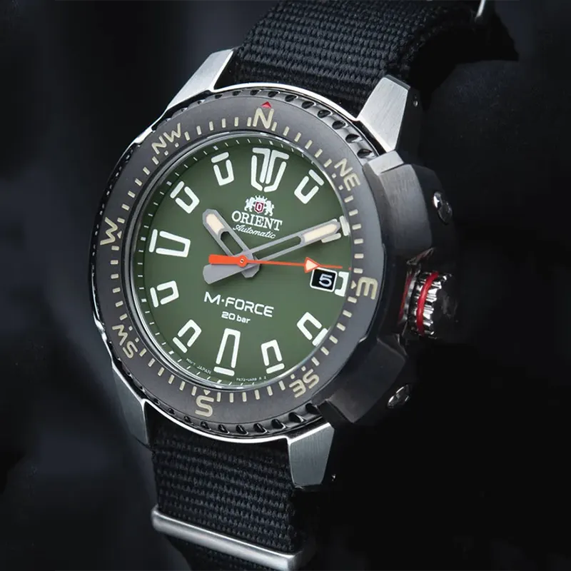 Orient M-Force Automatic Green Dial Men's Watch | RA-AC0N03E10B
