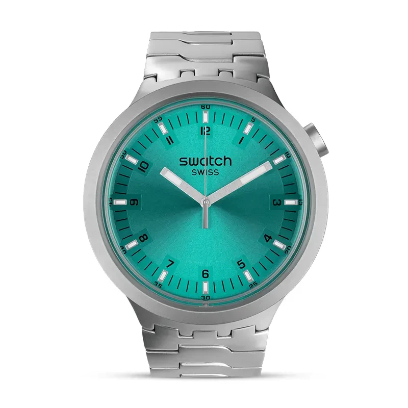 Swatch Big Bold Irony Aqua Shimmer Watch | SB07S100G
